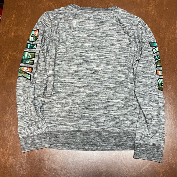 Victoria’s Secret Pink Tropical Floral Graphics CREWNECK Sweatshirt Medium - Picture 6 of 9